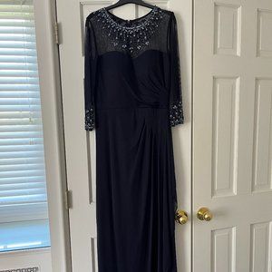 Worn Once- Glamorous and Classic Formal Navy Dress